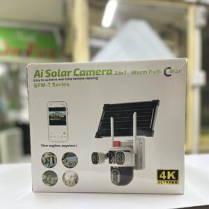 Ai Solar 2 in 1 3 Lens Security CCTV Camera